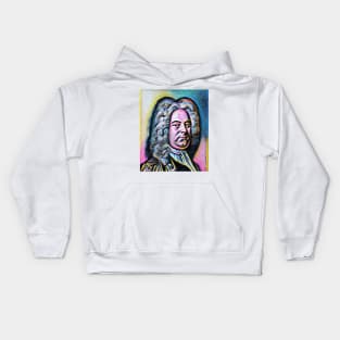 George Frideric Handel Portrait | George Frideric Handel Artwork 8 Kids Hoodie